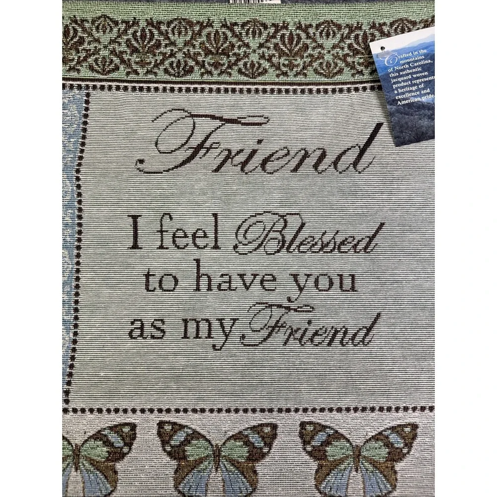 Manual Woodworkers & Weavers Hanging Tapestry With Hanger New Blessed Friend